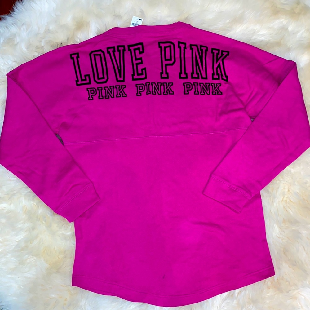 Victoria’s Secret Pink varsity sweatshirt Sm NWT
